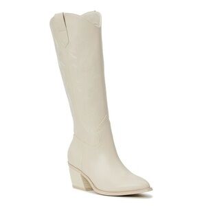 Madden Girl Cream Off-White Boots